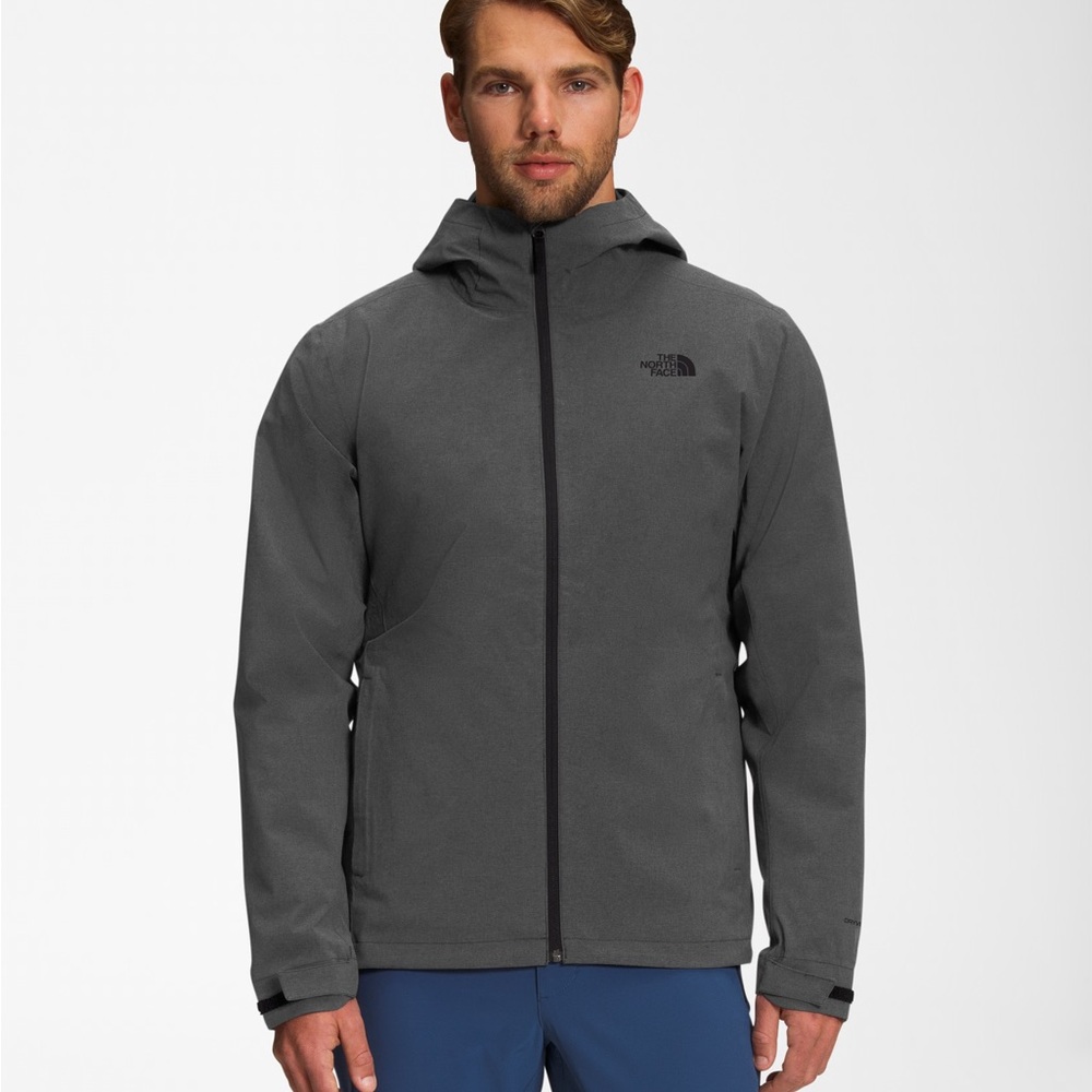 Men’s North Face Thermoball Triclimate Gray Hooded Jacket